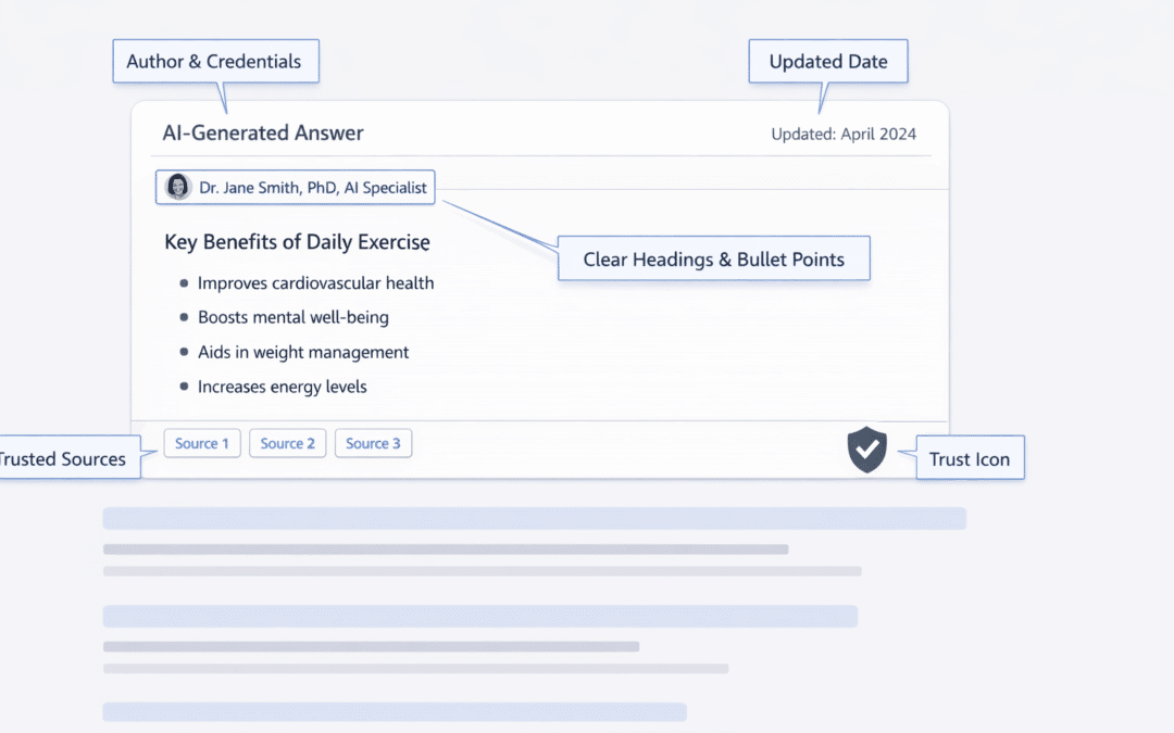 E-E-A-T in the AI Era: How to Prove Trust When Google Writes the Answers